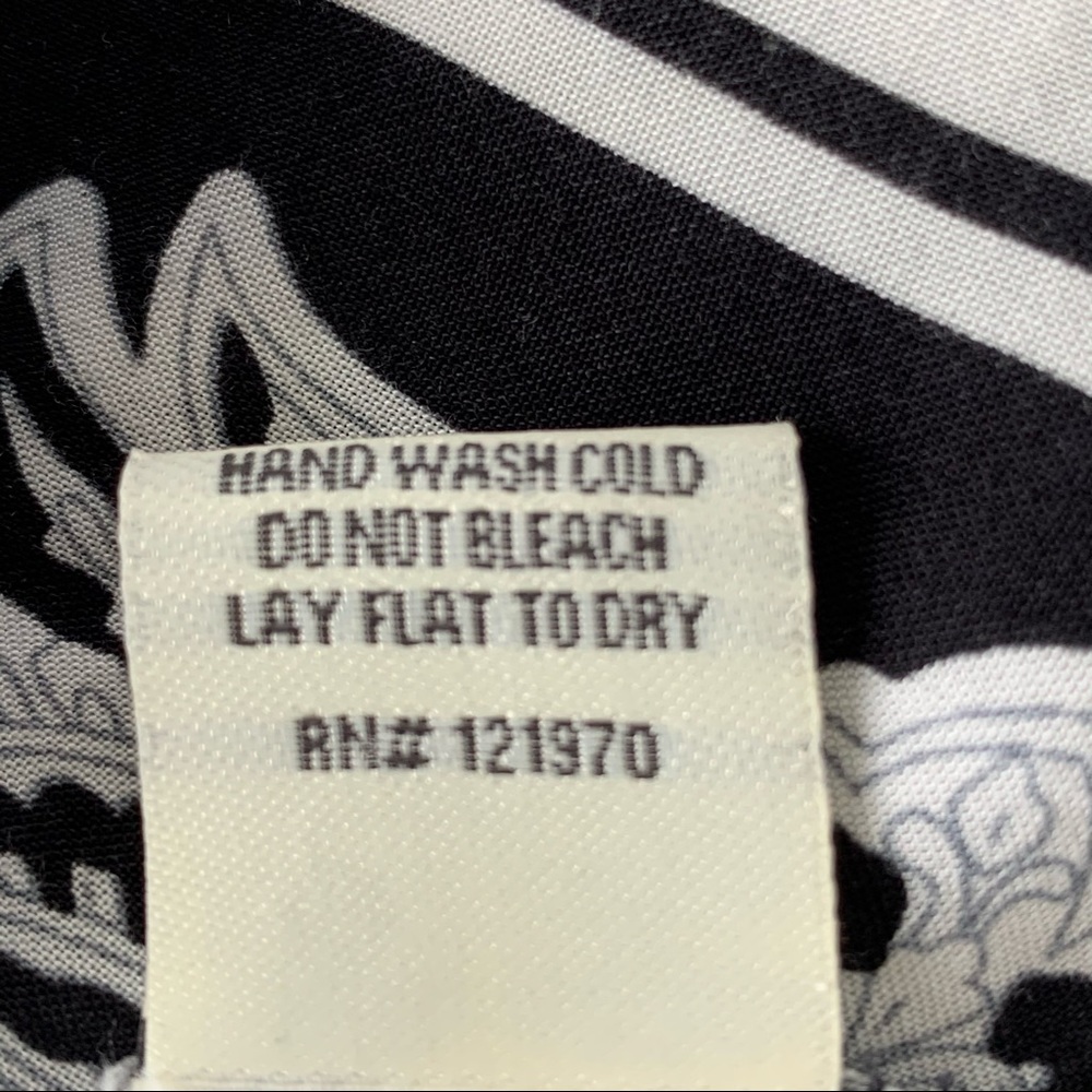 JEALOUS TOMATO Womens Size S Black White Boho Print Swim Cover Up Dress - Picture 9 of 9